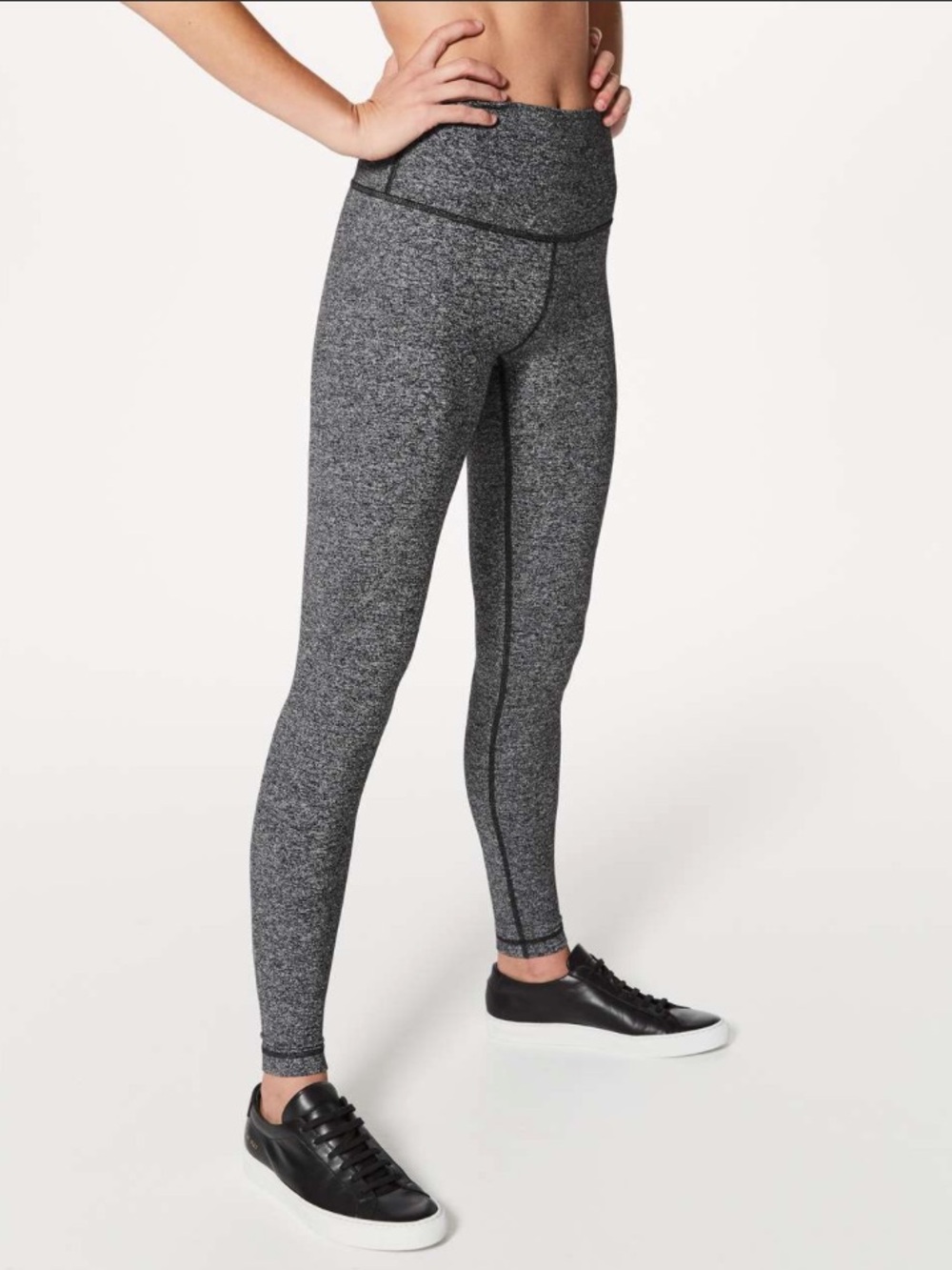 Lululemon Wunder Under Hi-Rise Tight *28" Heathered Black